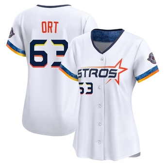 Women's Limited Houston Astros Kaleb Ort 2025 City Connect Jersey - White