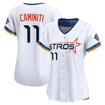 Women's Limited Houston Astros Ken Caminiti 2025 City Connect Jersey - White