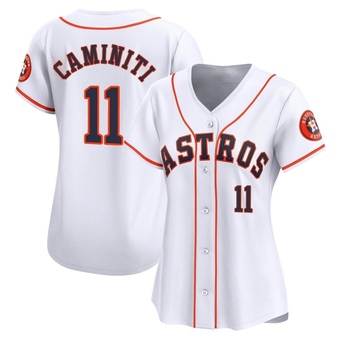 Women's Limited Houston Astros Ken Caminiti Home Jersey - White