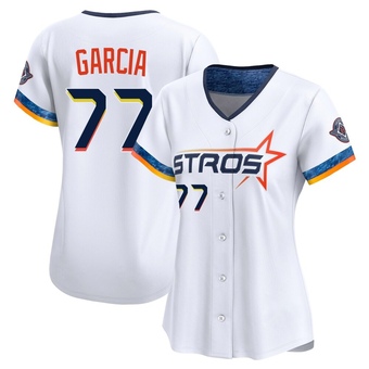 Women's Limited Houston Astros Luis Garcia 2025 City Connect Jersey - White