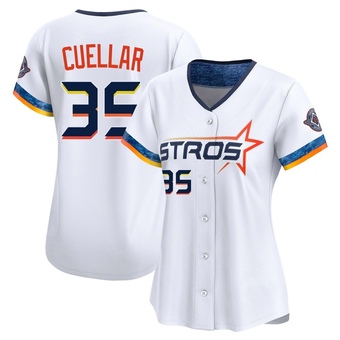 Women's Limited Houston Astros Mike Cuellar 2025 City Connect Jersey - White