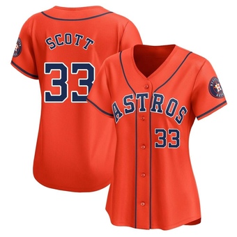 Women's Limited Houston Astros Mike Scott Alternate Jersey - Orange