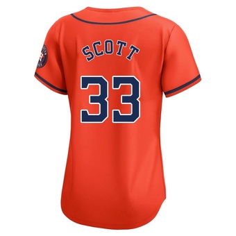 Women's Limited Houston Astros Mike Scott Alternate Jersey - Orange