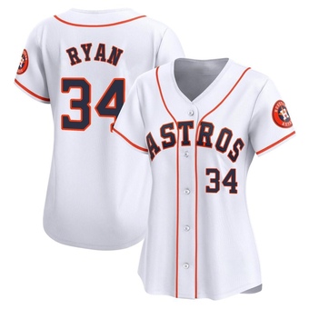 Women's Limited Houston Astros Nolan Ryan Home Jersey - White