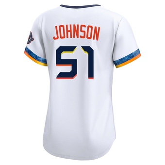 Women's Limited Houston Astros Randy Johnson 2025 City Connect Jersey - White