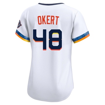 Women's Limited Houston Astros Steven Okert 2025 City Connect Jersey - White