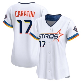 Women's Limited Houston Astros Victor Caratini 2025 City Connect Jersey - White