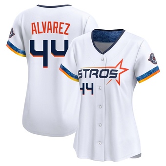 Women's Limited Houston Astros Yordan Alvarez 2025 City Connect Jersey - White