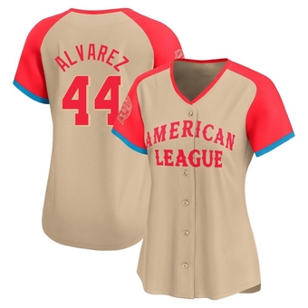Women's Limited Houston Astros Yordan Alvarez American League 2024 All-Star Game Jersey - Cream