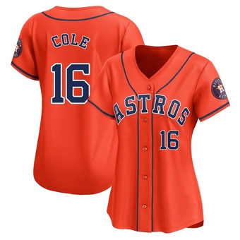 Women's Limited Houston Astros Zach Cole Alternate Jersey - Orange