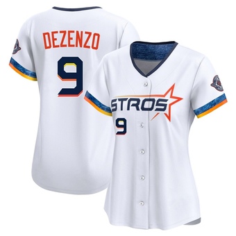 Women's Limited Houston Astros Zach Dezenzo 2025 City Connect Jersey - White