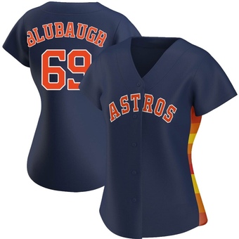 Women's Replica Houston Astros AJ Blubaugh Alternate Jersey - Navy
