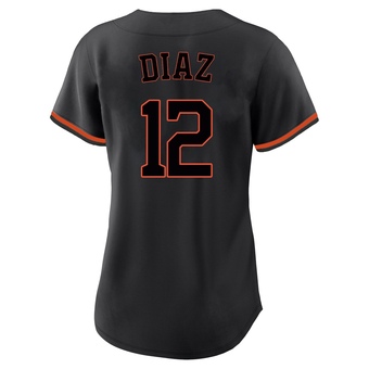 Women's Replica Houston Astros Aledmys Diaz Fashion Jersey - Black