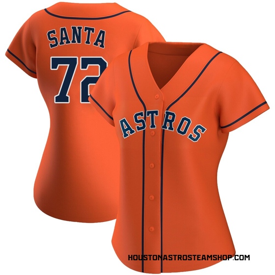 Women's Replica Houston Astros Alimber Santa Alternate Jersey - Orange