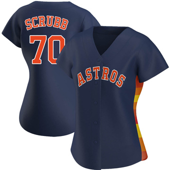 Women's Replica Houston Astros Andre Scrubb Alternate Jersey - Navy