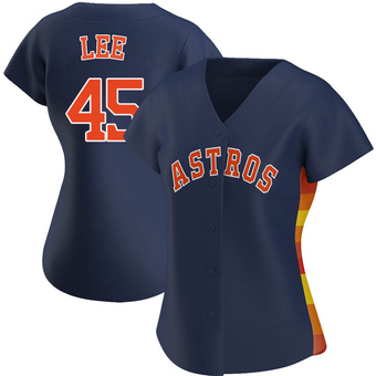 Women's Replica Houston Astros Carlos Lee Alternate Jersey - Navy