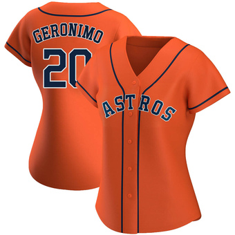 Women's Replica Houston Astros Cesar Geronimo Alternate Jersey - Orange