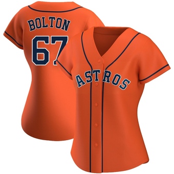 Women's Replica Houston Astros Cody Bolton Alternate Jersey - Orange