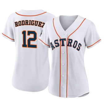 Women's Replica Houston Astros Ivan Rodriguez 2022 World Series Home Jersey - White