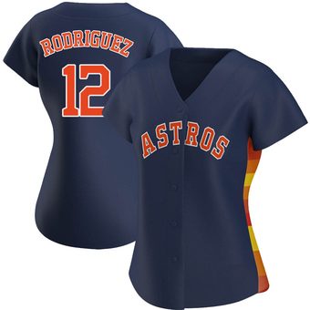 Women's Replica Houston Astros Ivan Rodriguez Alternate Jersey - Navy