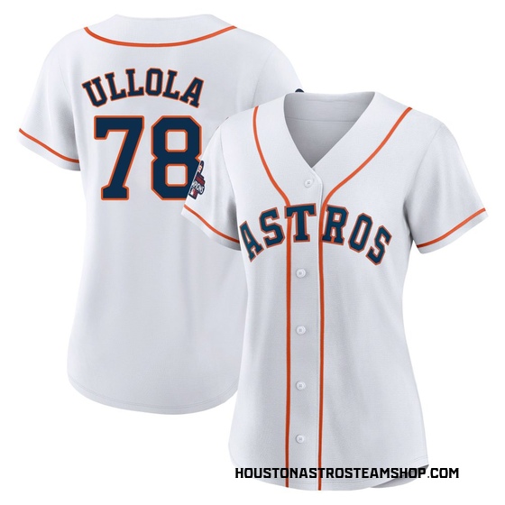 Women's Replica Houston Astros Miguel Ullola 2022 World Series Champions Home Jersey - White