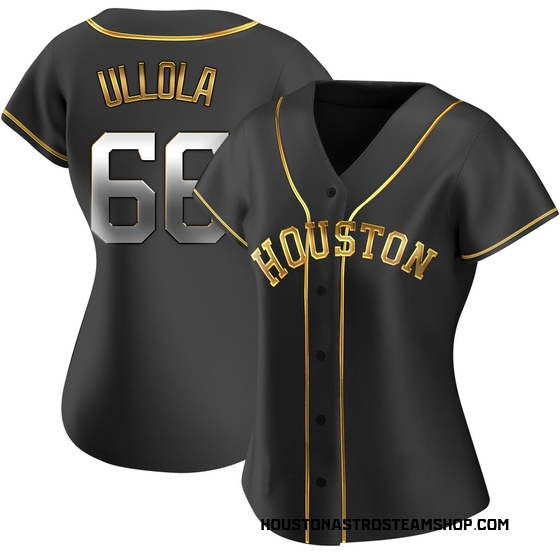 Women's Replica Houston Astros Miguel Ullola Alternate Jersey - Black Golden