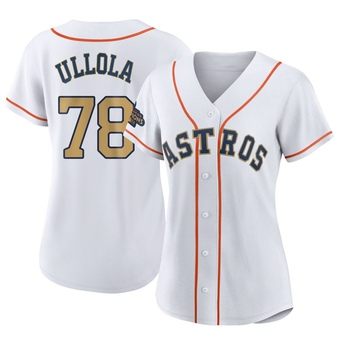 Women's Replica Houston Astros Miguel Ullola White 2023 Collection Jersey - Gold