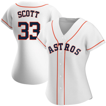 Women's Replica Houston Astros Mike Scott Home Jersey - White