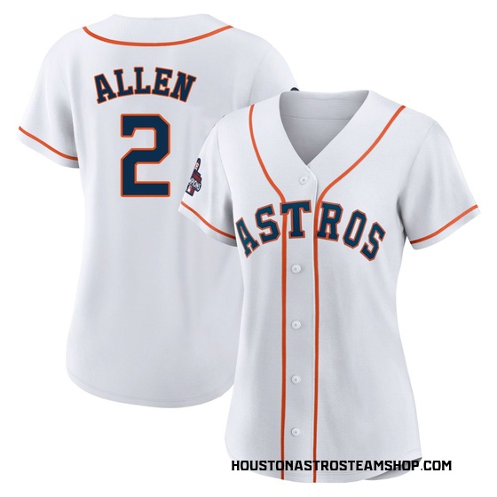 Women's Replica Houston Astros Nick Allen 2022 World Series Champions Home Jersey - White