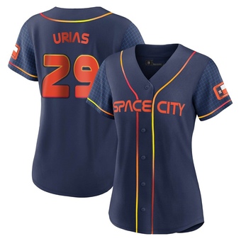 Women's Replica Houston Astros Ramon Urias 2022 City Connect Jersey - Navy