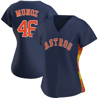 Women's Replica Houston Astros Roddery Munoz Alternate Jersey - Navy