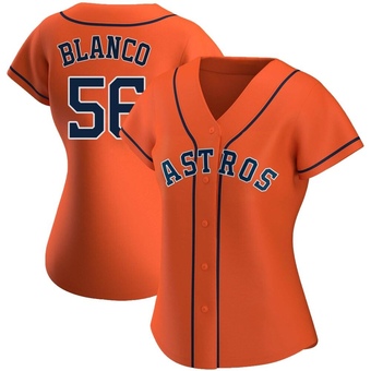 Women's Replica Houston Astros Ronel Blanco Alternate Jersey - Orange