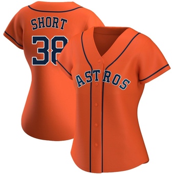 Women's Replica Houston Astros Zack Short Alternate Jersey - Orange