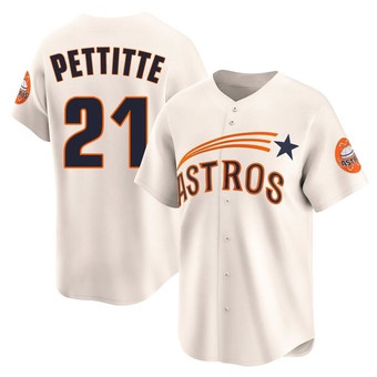Youth Limited Houston Astros Andy Pettitte Throwback Cooperstown Collection Jersey - Cream