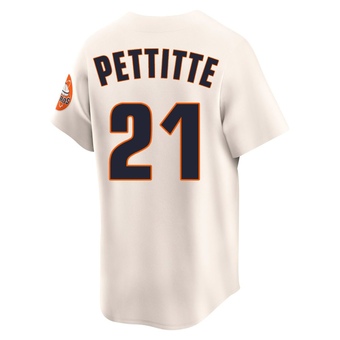 Youth Limited Houston Astros Andy Pettitte Throwback Cooperstown Collection Jersey - Cream
