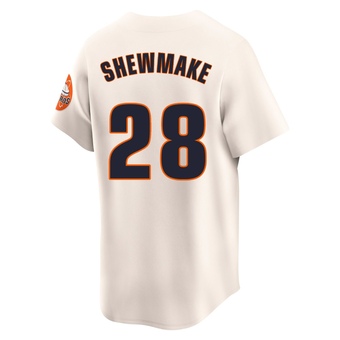 Youth Limited Houston Astros Braden Shewmake Throwback Cooperstown Collection Jersey - Cream
