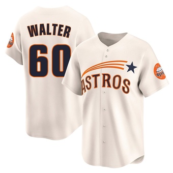 Youth Limited Houston Astros Brandon Walter Throwback Cooperstown Collection Jersey - Cream