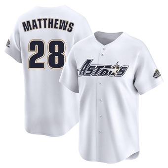 Youth Limited Houston Astros Brice Matthews Throwback Cooperstown Collection Jersey - White