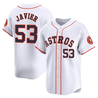 Youth Limited Houston Astros Cristian Javier Home Jersey - White
