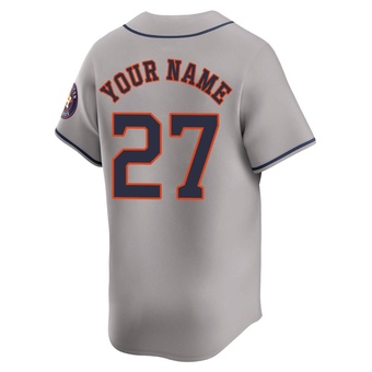 Youth Limited Houston Astros Custom Away Jersey - Gray