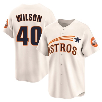 Youth Limited Houston Astros Don Wilson Throwback Cooperstown Collection Jersey - Cream