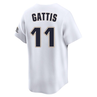 Youth Limited Houston Astros Evan Gattis Throwback Cooperstown Collection Jersey - White