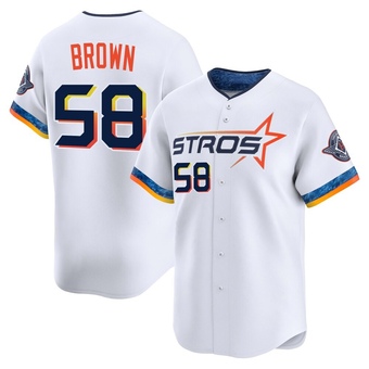 Youth Limited Houston Astros Hunter Brown 2025 City Connect Jersey - White
