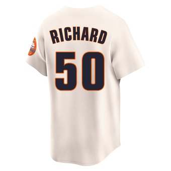 Youth Limited Houston Astros J.R. Richard Throwback Cooperstown Collection Jersey - Cream