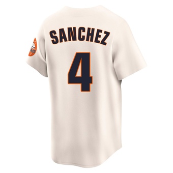 Youth Limited Houston Astros Jesus Sanchez Throwback Cooperstown Collection Jersey - Cream