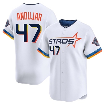Youth Limited Houston Astros Joaquin Andujar 2025 City Connect Jersey - White