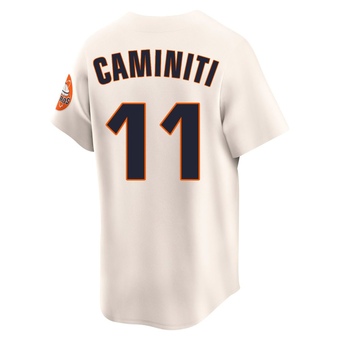 Youth Limited Houston Astros Ken Caminiti Throwback Cooperstown Collection Jersey - Cream