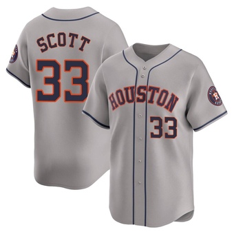 Youth Limited Houston Astros Mike Scott Away Jersey - Gray