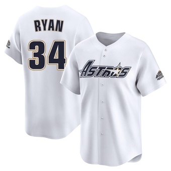 Youth Limited Houston Astros Nolan Ryan Throwback Cooperstown Collection Jersey - White
