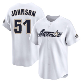 Youth Limited Houston Astros Randy Johnson Throwback Cooperstown Collection Jersey - White